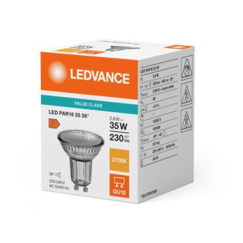  LED V PAR16 35 36� 827 GU10 