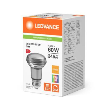  LED P DIM R63 60 927 E27 