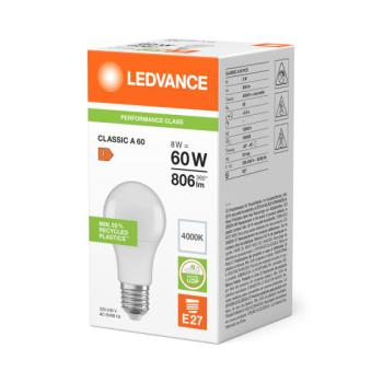  LED P CLA60 840 E27 