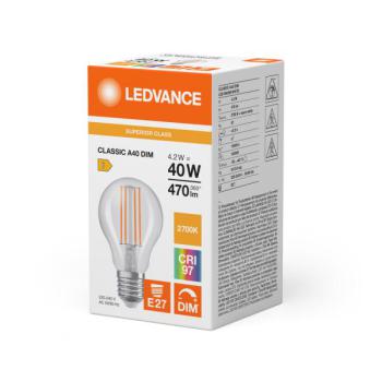  LED S DIM CLA40 927 E27 