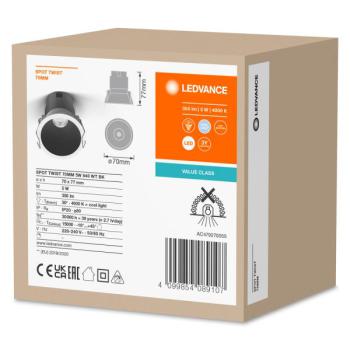  SPOT TWIST o70mm 5W/840 WT BK 