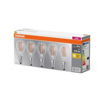  LOT5 LED BASE SPH CL FIL 4=40W 