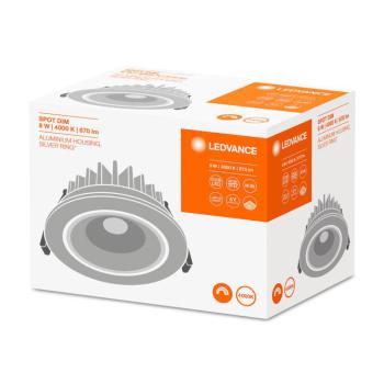  SP LED 8W/4000K ALU DIM IP44 