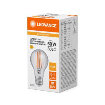  LED S CLA60 MS 827 E27 