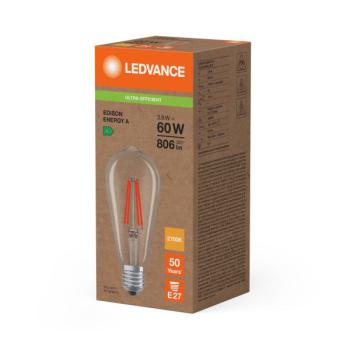  LED EDI 60 CL 3.8W 827 E27 A 