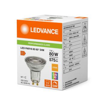  LED PAR16 60D DIM 7W 927 GU10 