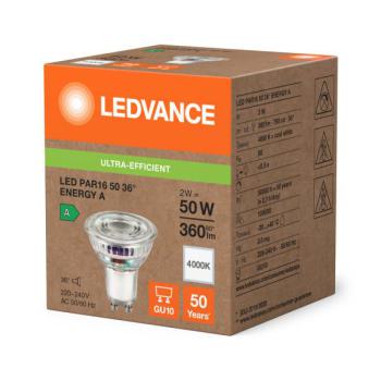  LED S PAR16 50 2W 840 GU10 