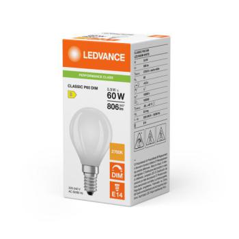  LED P DIM CLP60 827 E14 
