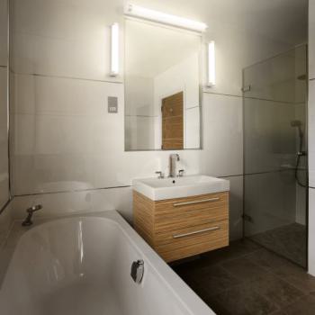  Tube 400 8W/CCT DIM IP44 Blanc 