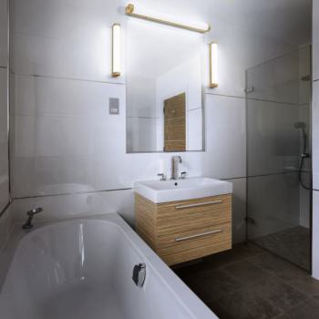  Tube 600 10W/CCT DIM IP44 Bois 