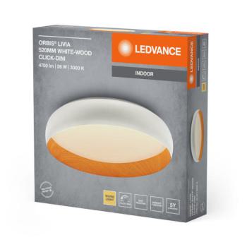  Livia 520 36W/830 DIM WT/WOOD 