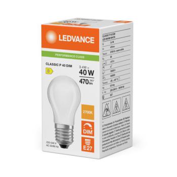  LED P CLP DIM 3.4W 827 FR E27 