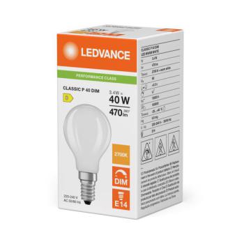  LED P CLP DIM 3.4W 827 FR E14 