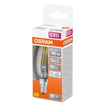  LED FIL OSR CLB40 865 E14 