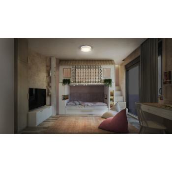  PLAF MADRID 290MM 2*E27 BLANC 