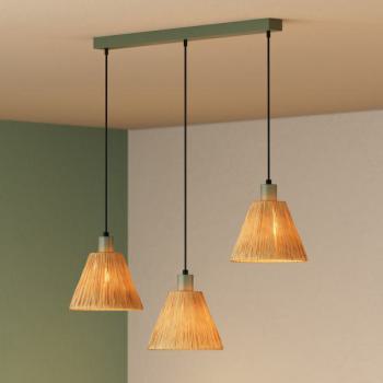  Suspension trio LN RAFFIA E27 
