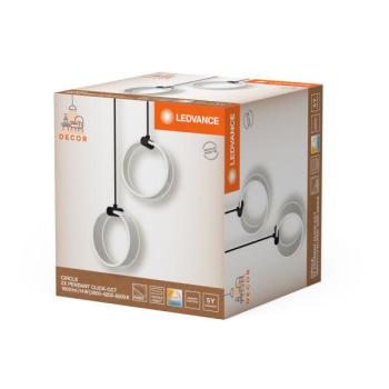  DECOR Circle 2xPend RC 12W/CCT 