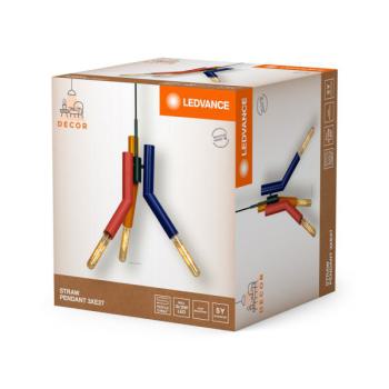  Suspension Decor Straw 3 x E27 