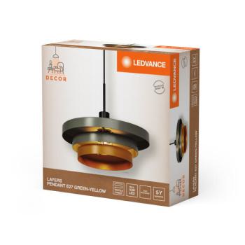  Suspension LAYERS E27 Verte 