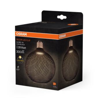  LED OSR Cage BK GL125 3,5W E27 