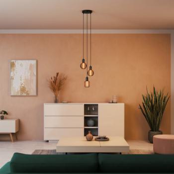  LED OSR Cage BK FIL Sq100 E27 