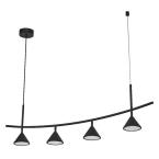  DECOR Fuji 4xPendant 16W/830BK 