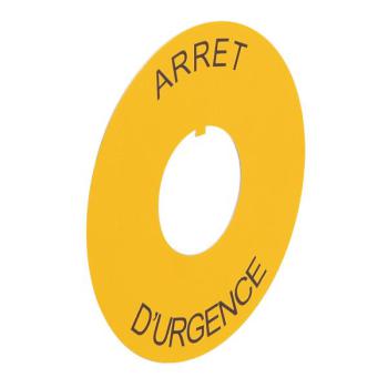  ETIQ D80 ARRET D'URGENCE 