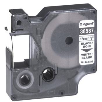  RUBAN NYLON BLANC 12MM 