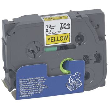  RUBAN JAUNE 18MM SURFACE LISSE 