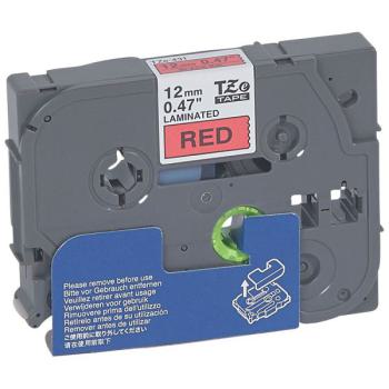  RUBAN ROUGE 12MM SURFACE LISSE 