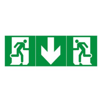  ETIQ EVAC UNIV FLECHE DROITE 