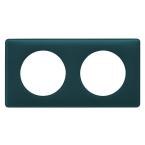  PLAQUE 2 POSTES BLEU-VERT 