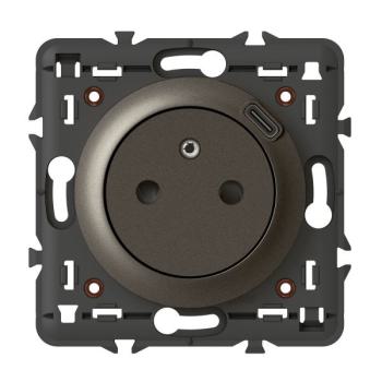  PRISE 2P+T FR USB C GRA 