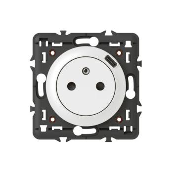  PRISE 2P+T FR SURF  USB C BL 