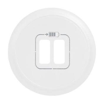  ENJO. DBLE CHARGEUR USB BLANC 