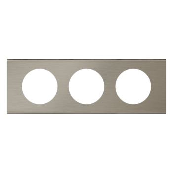  PLAQUE 3P  INOX BROSSE 