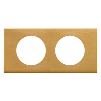  PLAQUE 2P BRONZE DORE 