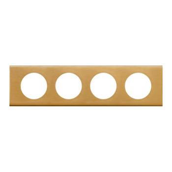  PLAQUE 4P BRONZE DORE 