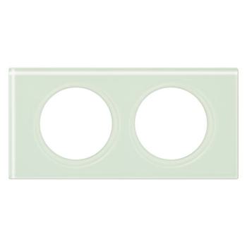  PLAQUE 2P  VERRE KAOLIN 