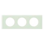  PLAQUE 3P  VERRE KAOLIN 