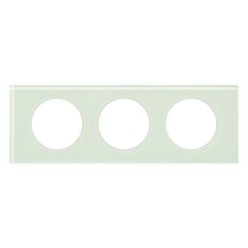  PLAQUE 3P  VERRE KAOLIN 