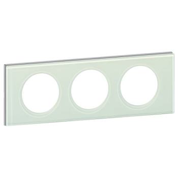  PLAQUE 3P  VERRE KAOLIN 