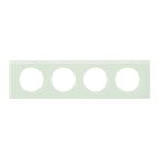  PLAQUE 4P  VERRE KAOLIN 