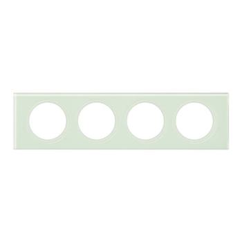  PLAQUE 4P  VERRE KAOLIN 