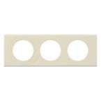  PLAQUE 3P CUIR PERLE COUTURE 