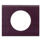  PLAQUE 1P CUIR POURPRE COUTURE 