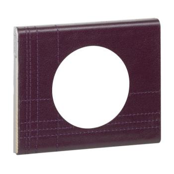  PLAQUE 1P CUIR POURPRE COUTURE 