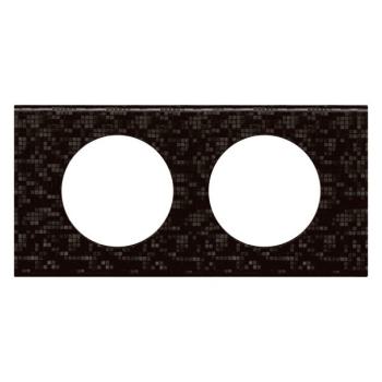  PLAQUE 2P CUIR PIXELS 