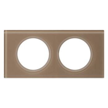  PLAQUE 2P VERRE MOKA 