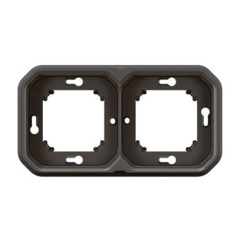  SUPPORT ENCASTRE 2P H/V ANTH 